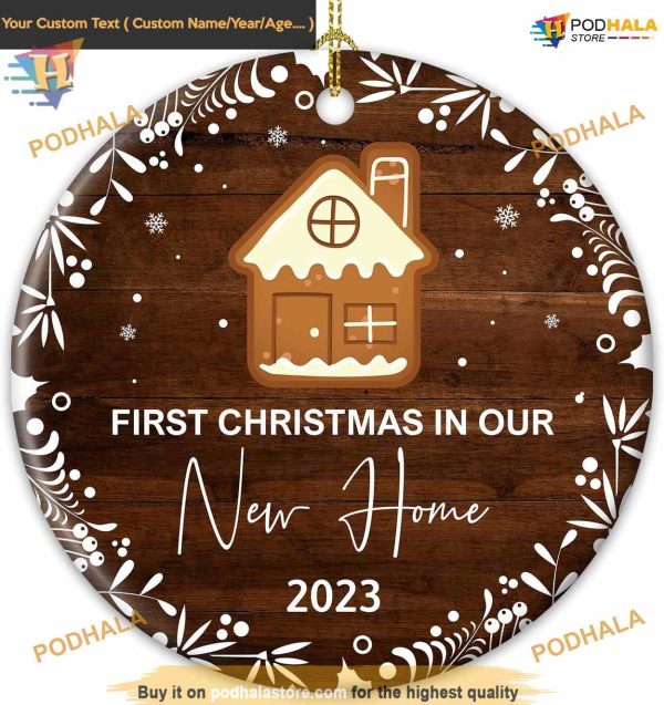 Personalized New Home 2023 Ornament, Family Christmas Ornaments