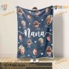 Personalized Photo Blanket, Custom Baby Photo for Grandma, Mother's Day Gift