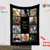 Personalized Photo Collage Blanket, Family Memories Gift, Christmas Gift
