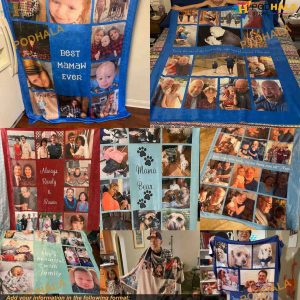Personalized Photo Collage Blanket Family Memories Gift Christmas Gift 4