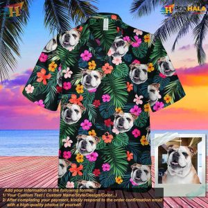 Personalized Photo Hawaiian Shirt Custom Dog Cat Face Tropical Birthday Gift 4