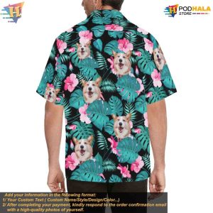 Personalized Photo Hawaiian Shirts Custom Dog Face Valentines Fathers Day Gift 5