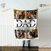Personalized Picture Blanket for Dad, Fathers Day Christmas Birthday Gift