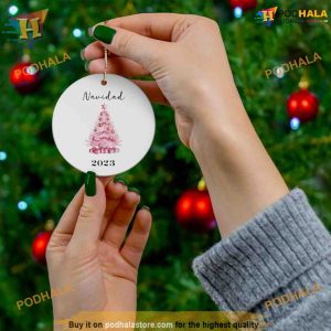 Personalized Pink Christmas Tree Ornament 2023 Barbie Ornament 2