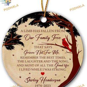 Personalized Sympathy Ornament 2023, Memorial for Loss of Parent, Family Remembrance