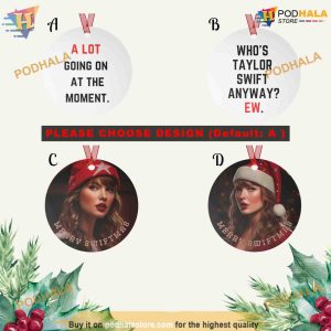 Personalized Taylor Swiftie 2023 Christmas Ornament, Family Name Ornaments, Trendy Decor