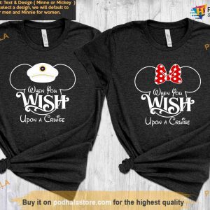 Personalized Wish Upon A Cruise Shirt, Custom Disney Cruise 2023, Disney Captain Shirt