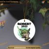 Personalized Yoda Ornament, Star Wars Christmas Tree Decor