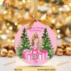 Personalzied Pretty in Pink Barbie Ornament, Friends Christmas Ornaments