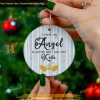 Pet Dog Angel Remembrance Ornament, Custom Memorial Gift
