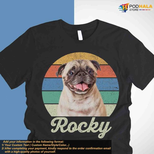 Pet Photo Personalized T-Shirt, Custom Christmas Shirt for Pet Lovers