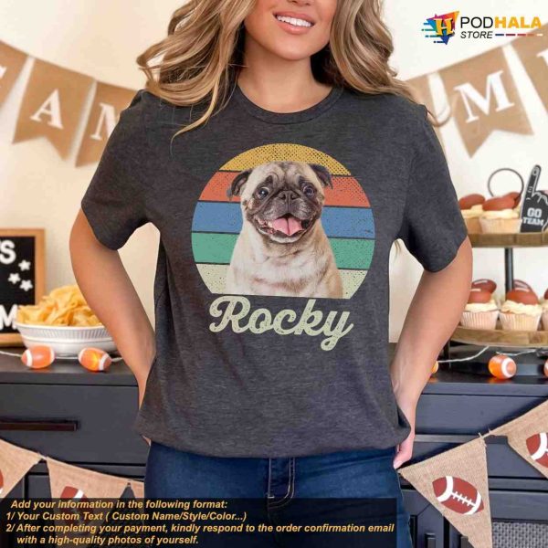 Pet Photo Personalized T-Shirt, Custom Christmas Shirt for Pet Lovers