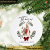 Peter Rabbit Ceramic Christmas Ornament, Personalized Gift