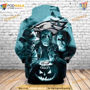 Philadelphia Eagles Horror Night Halloween Hoodie Eagles Merchandise 2