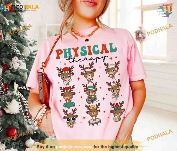 Physical Therapy Shirt, Christmas Physical Therapist Sweatshirt, PTA DPT Xmas Gift For PT