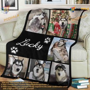 Picture Blanket With Text Personalized Photo Collage Best Friend Christmas Gift 8