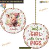 Pig Lover Personalized Ornament, Family Christmas Ornaments