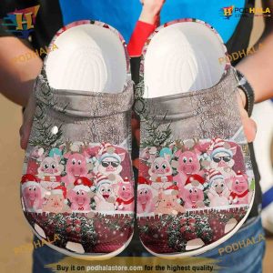 Pigs Christmas Crocband Crocs, Funny Christmas Crocs for Men and Women