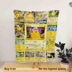 Pika Anime Edition, Sherpa Manga Blanket, Funny Christmas Gift Ideas
