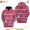 Pink Christmas Disney 3D All Over Printed Hoodie, Minnie Mouse Apparel