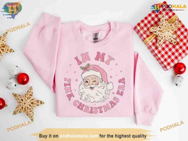 Pink Christmas Era Sweatshirt, Best Family Christmas Gifts