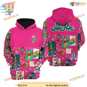 Pink Piglet Xmas Disney Hoodie, Creative Christmas Gifts