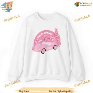 Pink Retro Christmas Shirt Funny Christmas Shirt For Family 2