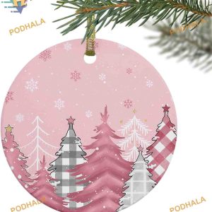 Pink Tree Christmas 2023 Ornament, Family Christmas Ornaments
