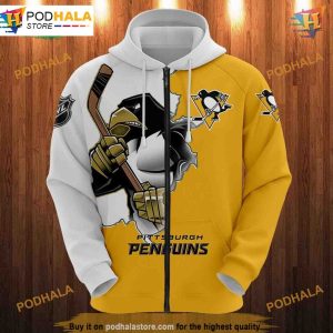 Pittsburgh Penguins 3D Hoodie Cartoon Graphic Sweatshirt for Fans 3