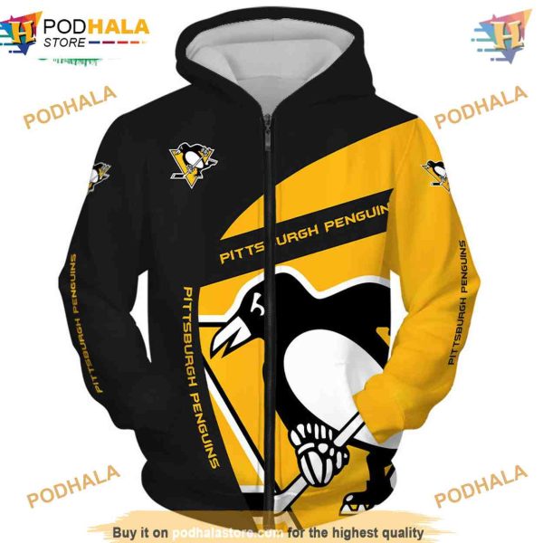 Pittsburgh Penguins 3D Hoodie, Hooded Long Sleeve & Fan Gifts