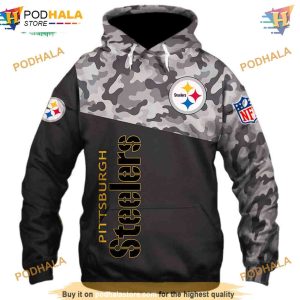 Pittsburgh Steelers Military 3D Hoodie New Season Long Sleeve 1
