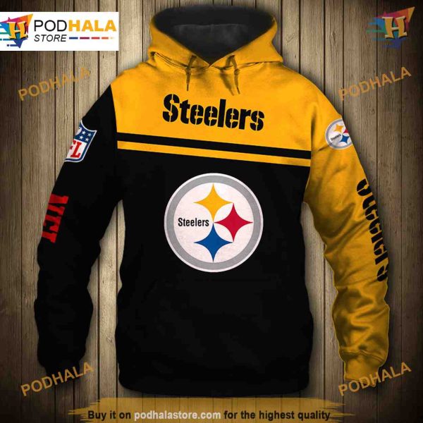 Pittsburgh Steelers Skull 3D Hoodie Fan’s Pullover Sweatshirt