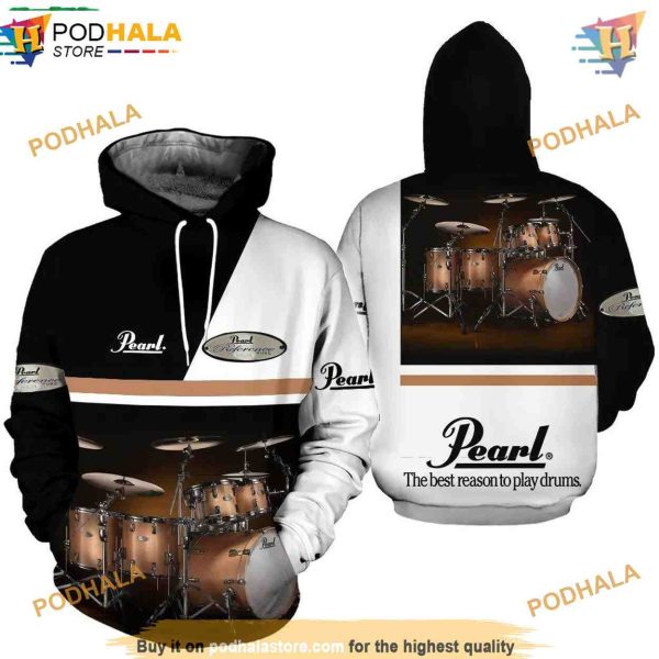 Play Drums 3D Printed Hoodie, All Over Print & Musician Apparel