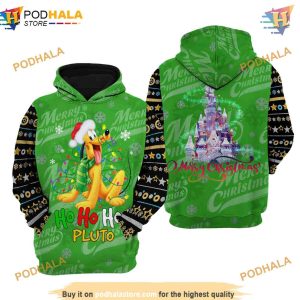 Pluto Dog Disney Christmas 3D Hoodie Trending Apparel 1