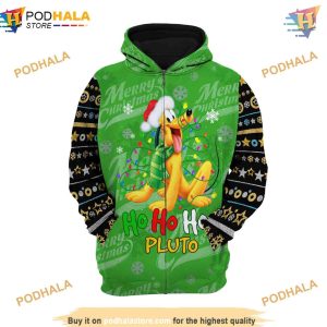 Pluto Dog Disney Christmas 3D Hoodie Trending Apparel 2