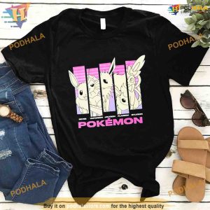 Pokemon Eevee Panels Shirt For Women Men 2
