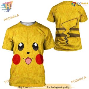 Pokemon Pikachu Costume Full All Over Printed 3D Hoodie Sweatshirt 2