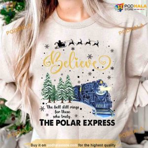 Polar Express Christmas Sweatshirt, Vintage Train Tee, Believe Shirt