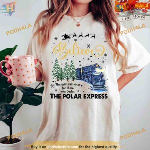 Polar Express Christmas Sweatshirt Vintage Train Tee Believe Shirt 3