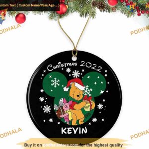 Pooh and Piglet 2023 Ornament, Family Christmas Tree Decoration