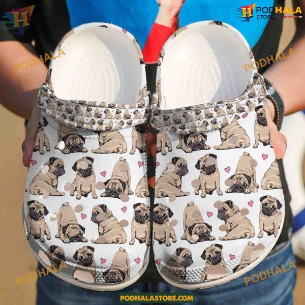 Pug 50 Shades Crocs Diverse Classic Clog Designs, Comfortable Shoes