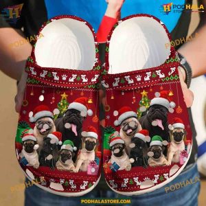 Pug Christmas Crocband Crocs Festive Clogs for Men & Women