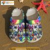 Pug Colorful Happy Christmas Day Crocs, Pug Lovers Creative Gifts