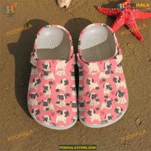 Pug Cute Pugs Classic Crocs Adorable Dog Clog Shoes, Comfort Fit