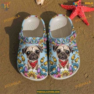 Pug Cutie Classic Crocs Cute Dog Clogs, Comfortable Design