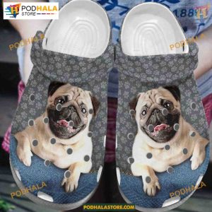 Pug Dog Love Pet Lovers' Favorite Crocs Design, Funny Dog Crocs