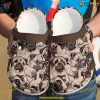 Pug Face Classic Crocs Expressive Dog Clogs, Comfortable Shoes