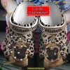 Pug Leopard Pattern Crocs Personalized Dog Clogs, Stylish Design