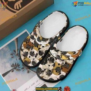 Pug Life Crocs Classic Clogs, Durable Dog Crocs Shoes