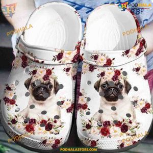Pug Lover’s Crocs Classic, Unique Puppy Crocs Design